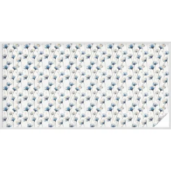 Okenní dekorace Fólie na sklo Okno Ochrana a soukromí Modré květy 200x100