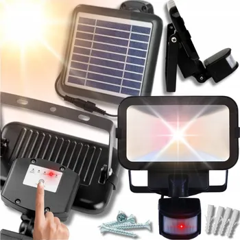 Venkovní osvětlení Solární Lampa LED s Detektorem Pohybu a Soumraku | Silný Venkovní Halogen