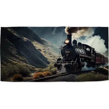 Osuška Sablio Ručník Parní lokomotiva v horách - 50x100 cm