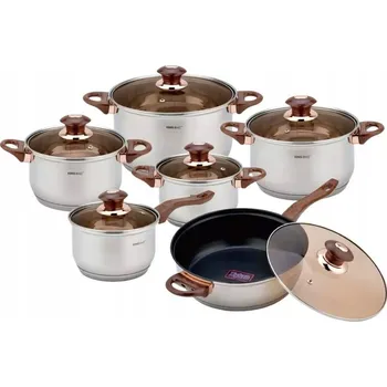 Hrnec Sada hrnců Kinghoff Jumbo nerezová ocel 12 ks.