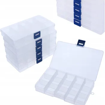 Úložný box 6x NASTAVITELNÝ KRABIČKA PRO TŘÍDĚNÍ DROBNÝCH PŘEDMĚTŮ ORGANIZÉR PŘIHRÁDKY