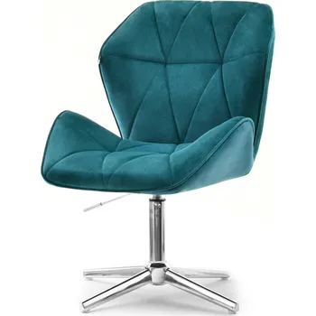 Křeslo Mebel Partner Velma S (tyrkysová + černá)