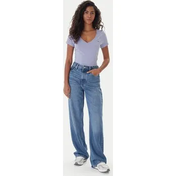 Pánské tričko Tommy Jeans T-Shirt DW0DW20458 Modrá Slim Fit XXS