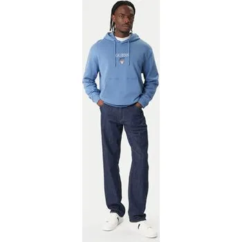 Pánské oblečení Guess Jeans Mikina 180299 Světle modrá Classic Fit XXL