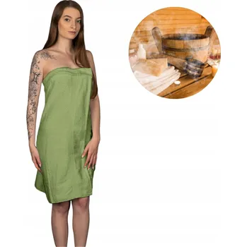RUČNÍK KILT DO SAUNY DÁMSKÝ FROTÉ 140X70 ZELENÝ