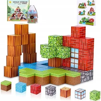 ostatní stavebnice MAGNETICKÉ STAVEBNICE MAGNETICKÉ STAVEBNICE BLOKY KOSTKY 80 KUSŮ GIGA SADA