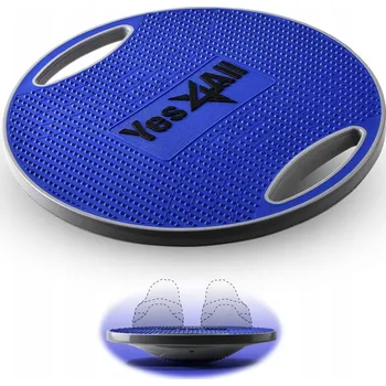 BALANČNÍ DESKA OTOČNÁ 360° PROTISKLUZOVÁ PRO TRÉNINK ROVNOVÁHY A FITNESS