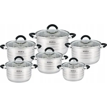 Sada hrnců KlönBerg PREMIUM nerezová ocel , 12 kusů
