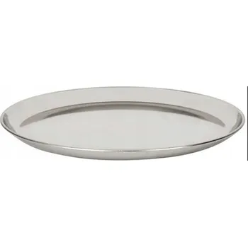 VELKÝ KULATÝ PODNOS 38 cm NEREZOVÁ OCEL