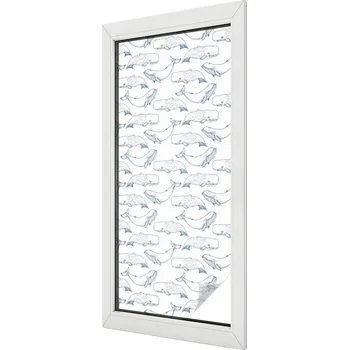 Okenní dekorace Fólie Samolepicí Mléčná Dekorativní Mořská inspirace 50x116