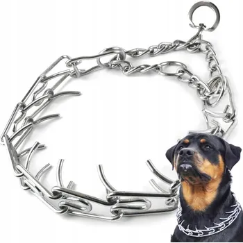 Obojek pro psa OBROŽEK OSTNATÝ OBOJEK pro psa KOVOVÝ SILNÝ L 44-55 cm