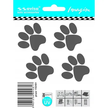 Samolepicí dekorace na vozidlo Samolepka na auto PSÍ TLAPKY tetování