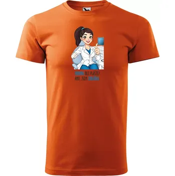 Sablio Tričko s potiskem Ano, jsem zubařka - oranžové S