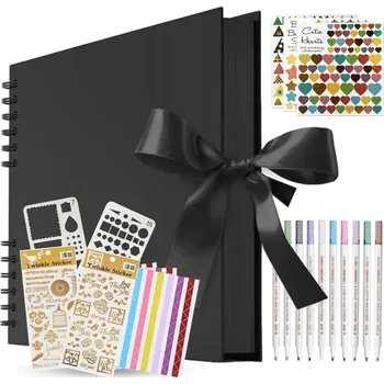 Fotoalbum FOTOALBUM K VLASTNÍMU OZDOBENÍ DIY ČERNÝ DÁREK