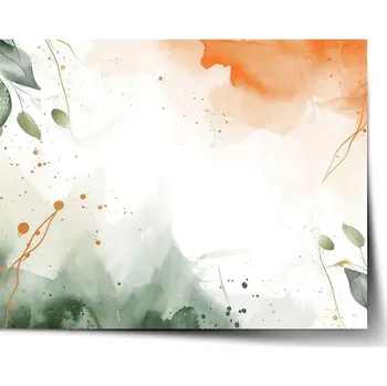 Plakát Sablio Plakát Lesní mlha - 60x40 cm