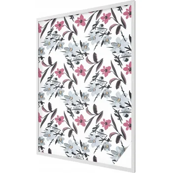 Okenní dekorace Fólie na okna mléčná, samolepicí, okenní fólie na okno, sklo, balkon - květinový vzor 100x146 cm