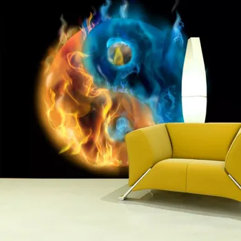 Tapeta Sablio Tapeta Ohnivé jin a jang - 125x75 cm