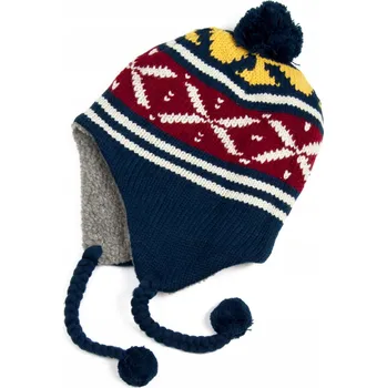 Čepice Zimní čepice Szaleo s klapkami na uši, vícebarevná, univerzální velikost