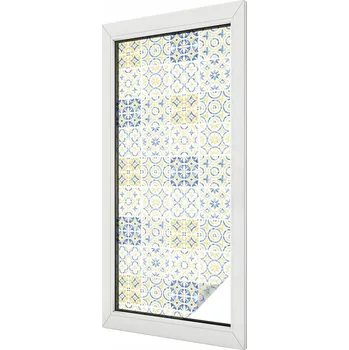 Okenní dekorace Dýha Fólie na mléčné sklo Dekorativní vitrážová Pastelové proužky 50x116