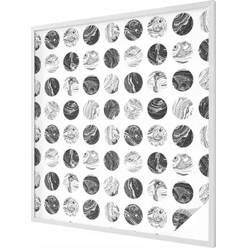 Okenní dekorace Samolepicí Mléčná fólie na okno, mramorový design, 100x100 cm