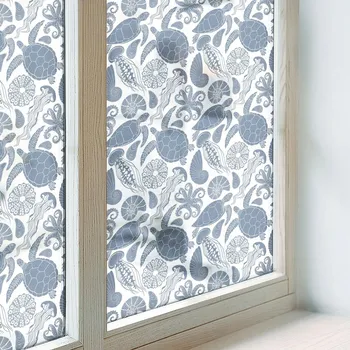 Polep vozidla Samolepicí Okenní Fólie Mrazuvzdorná Dekorativní Oceánský život 50x146