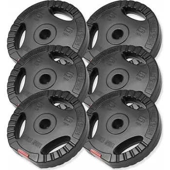 Závaží Gorilla Sports 30 kg s potahem/pogumováním