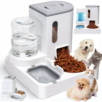 Miska pro psa AUTOMATICKÝ SYFON VÝDEJNÍK VODY A KRMIVA, MISKA PRO KOČKY A PSY, DÁVKOVAČ 2V1