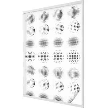 Okenní dekorace Samolepicí Fólie na Okno Mléčná s Kruhovým Vzorem - Kapičky, 100x146 cm