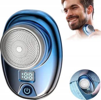 Holicí strojek PÁNSKÝ PŘENOSNÝ KAPESNÍ MINI HOLICÍ STROJEK ELEKTRICKÝ ZASTŘIHOVAČ VOUSŮ USB