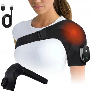 Masážní přístroj MASÁŽNÍ PŘÍSTROJ ELEKTRICKÝ NA LOKET A RAMENO S VIBRACÍ A NAHŘÍVÁNÍM 5000 MAH