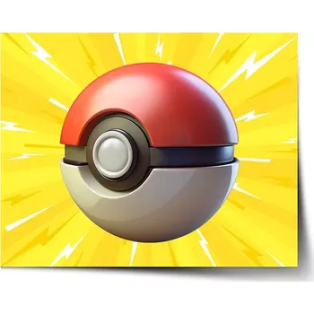 Plakát Sablio Plakát Pokemon ball Exploze - 60x40 cm