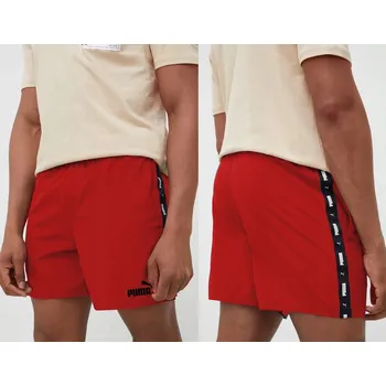 3137 PÁNSKÉ KRAŤASY Puma S KAPSY, SPORTOVNÍ, S PODŠÍVKOU, ČERVENÉ, L