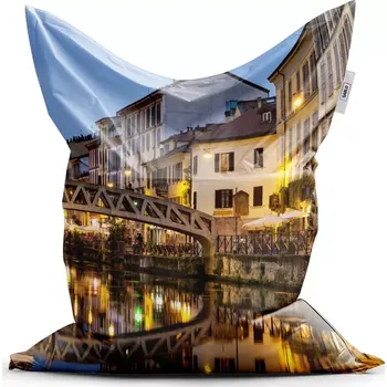 Sedací pytel Sablio Sedací vak Classic Město - 150x100 cm