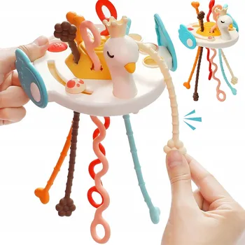 Hračka pro nejmenší SENZORICKÁ HRAČKA MONTESSORI VZDĚLÁVACÍ ANTI-STRES KOUSÁTKO PRO DĚTI