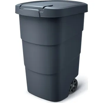 Popelnice Popelnice Prosperplast Wheeler 95 l antracit, černé víko