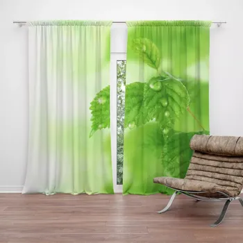 Závěs Sablio Závěs Listy 3: 2ks 140x250cm