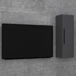 Vcm Nástěnná police Arila L, antracitová