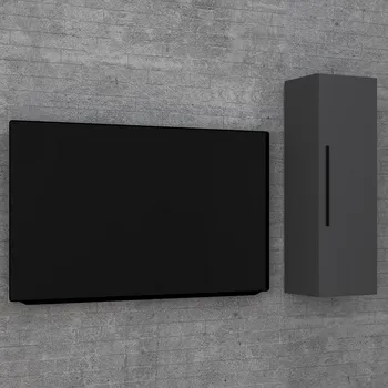 police Vcm Nástěnná police Arila L, antracitová