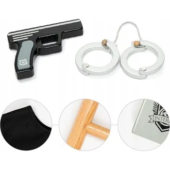 Karnevalový kostým KOSTÝM POLICISTY + PŘÍSLUŠENSTVÍ SADA PRO DĚTI KOSTÝM POLICISTA DÁREK