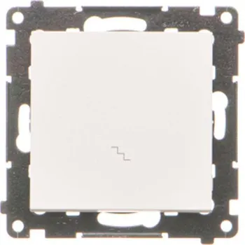 vypínač Vypínač střídavý, řazení 6, 10 A / 230 V~, bezšroubové svorky, Simon 55 TW6.01/111, bílá