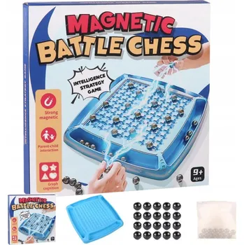 Desková hra Magnetické Šachy Cestovní Hra 32 Magnetů Logické Hry Magnet Dárek