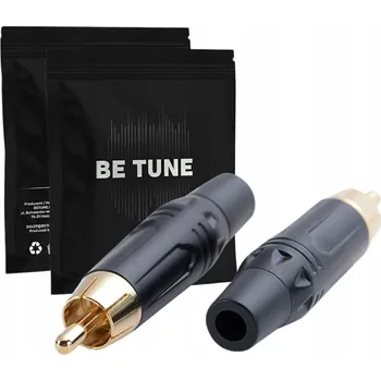 CINCH (RCA) konektor samec na kabel 6mm, pozlacený