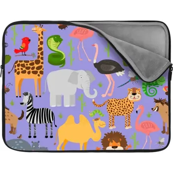 pouzdro na notebook Sablio Obal na notebook Animované safari - 13"