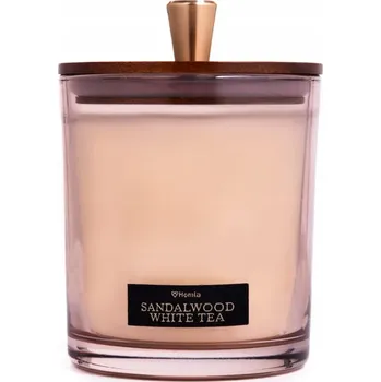 Svíčka Parafínová vonná svíčka Sandalwood White Tea Homla