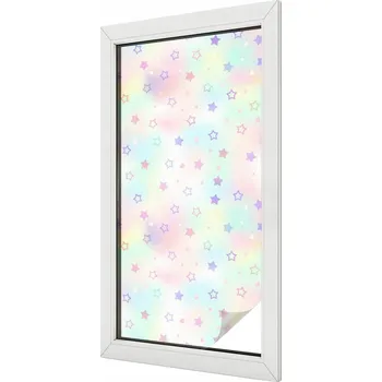 Okenní dekorace Mléčná dýha Fólie na okno Balkon Duhové sklo 50x100