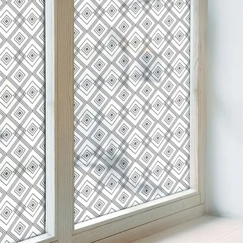 Polep vozidla Samolepicí Mléčná fólie na okno se vzorem geometrických pruhů 100x116 cm