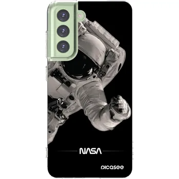 Pouzdro na mobilní telefon Picasee silikonový průhledný obal pro Samsung Galaxy S21 FE 5G - Astronaut Big