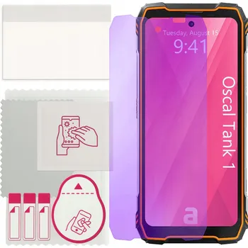 Pouzdro na mobilní telefon Sklo na displej Anti-Blue 9H pro Oscal Tank 1