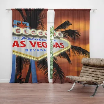 Závěs Sablio Závěs Fabulous Las Vegas: 2ks 140x250cm