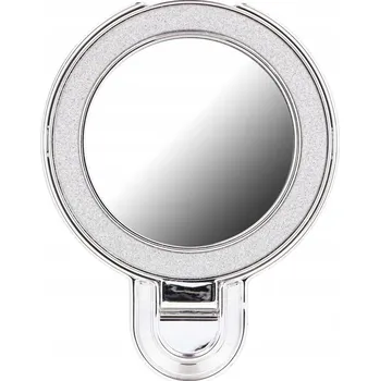 Držák na prst a stojánek na telefon CIRCLE MIRROR - nalepovací, stříbrný